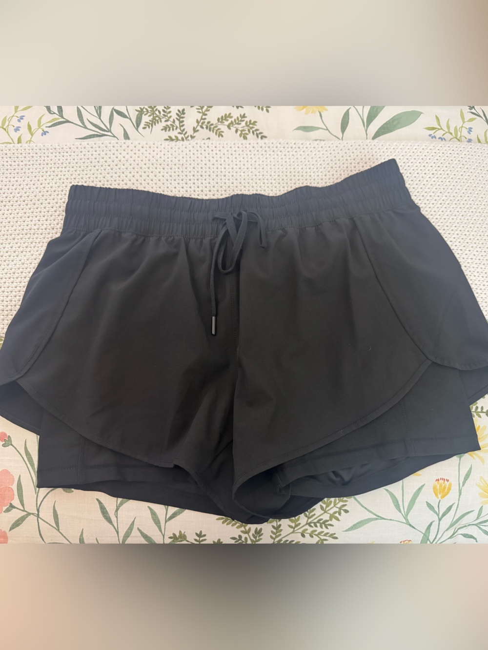 90 Degree By Reflex Black Athletic Drawstring Shorts